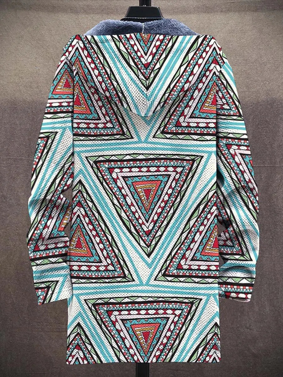Oriana Tribal Art Coat – back