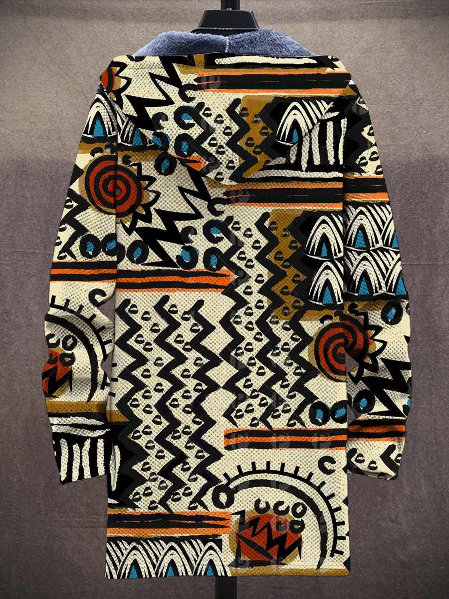 Oriel Tribal Art Coat – back