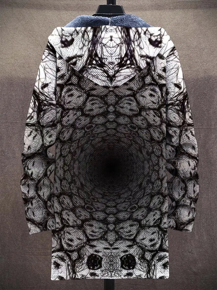 Hyacinth Illusion Art Coat – back