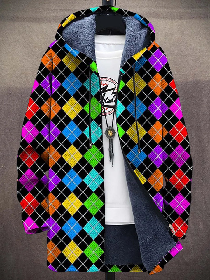 Zita Argyle Art Coat – front