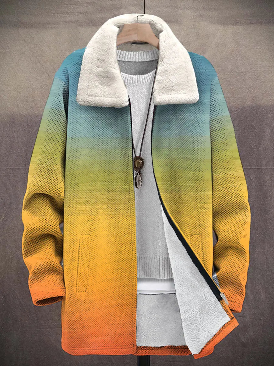 Thora Sunset Art Coat – front