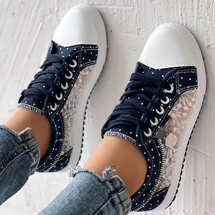 Caro Elegant Floral Sneakers