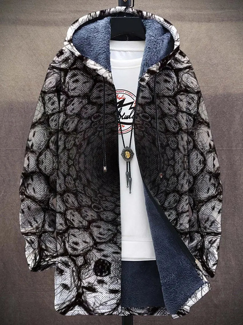 Hyacinth Illusion Art Coat – front