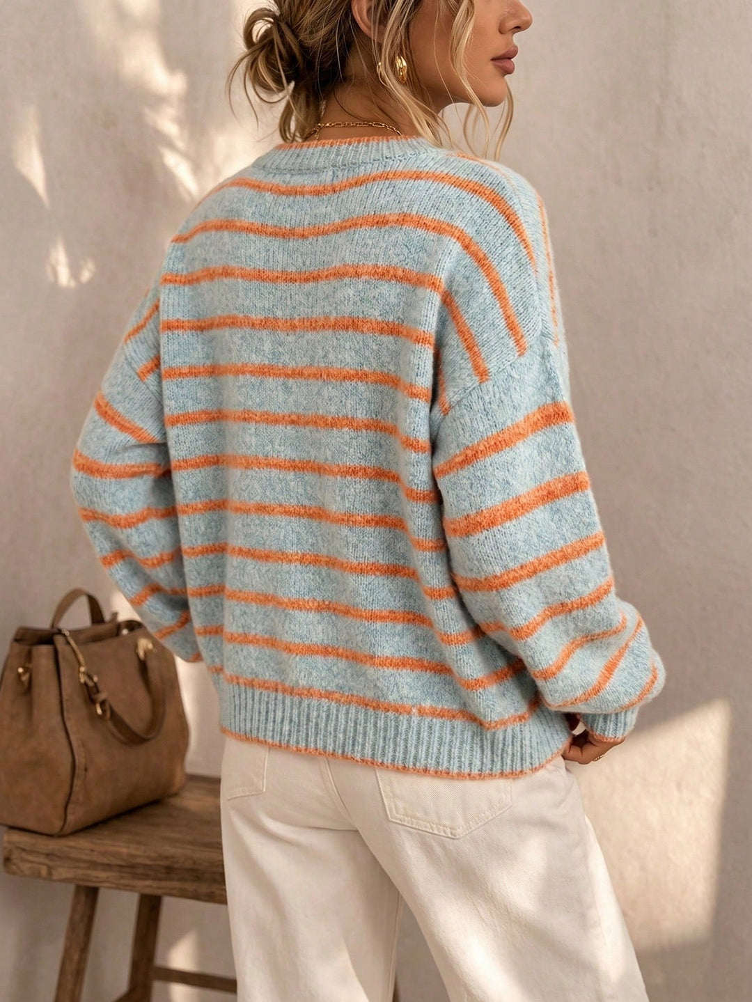 Mabel | Striped Knit Cardigan