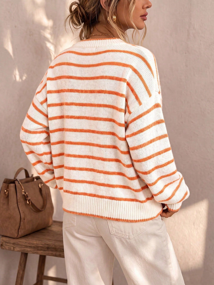 Mabel | Striped Knit Cardigan
