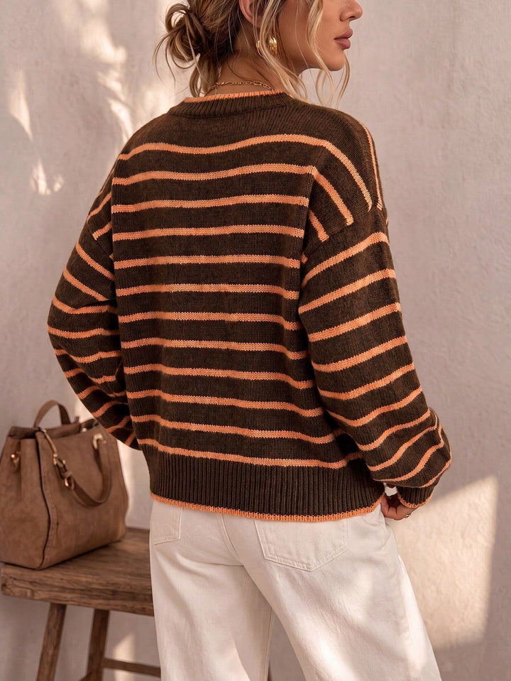 Mabel | Striped Knit Cardigan