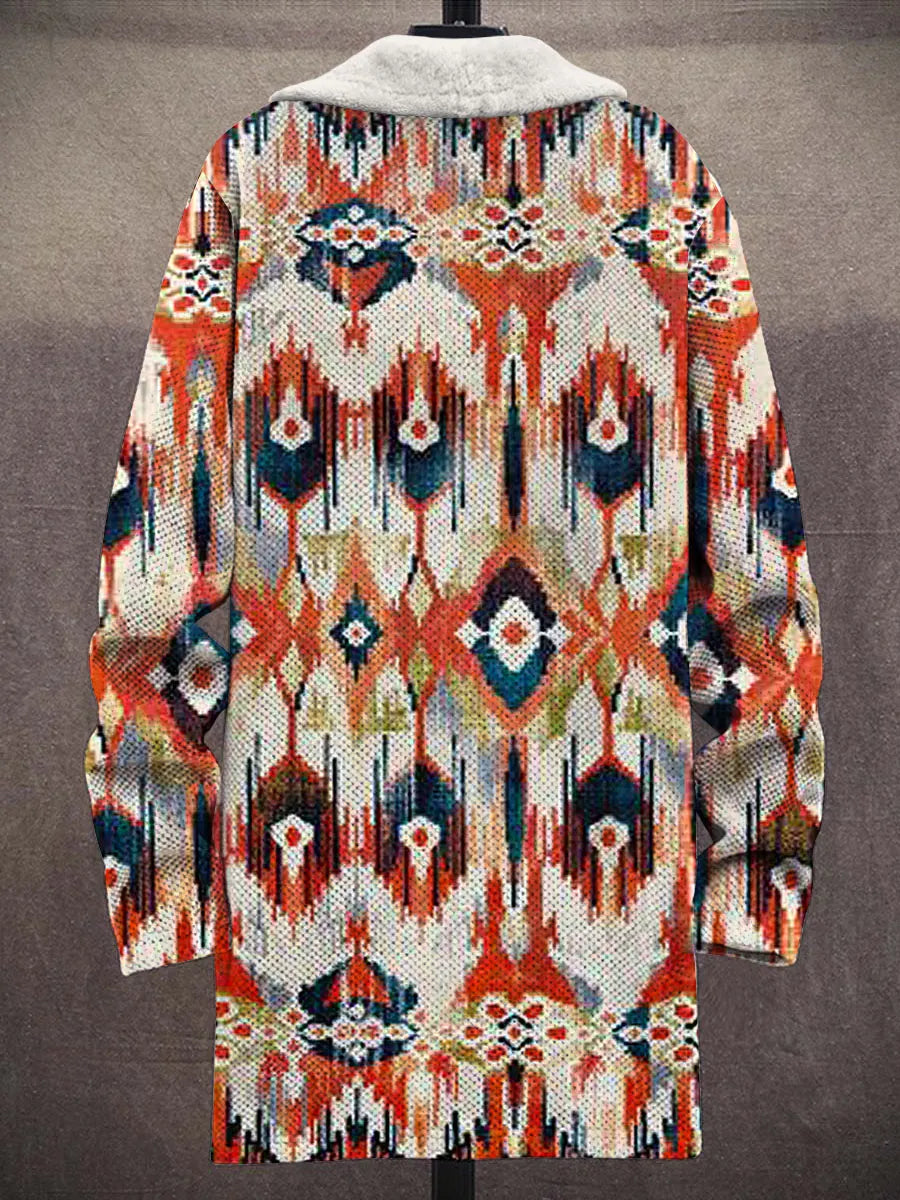 Emeline Ikat Art Coat – back