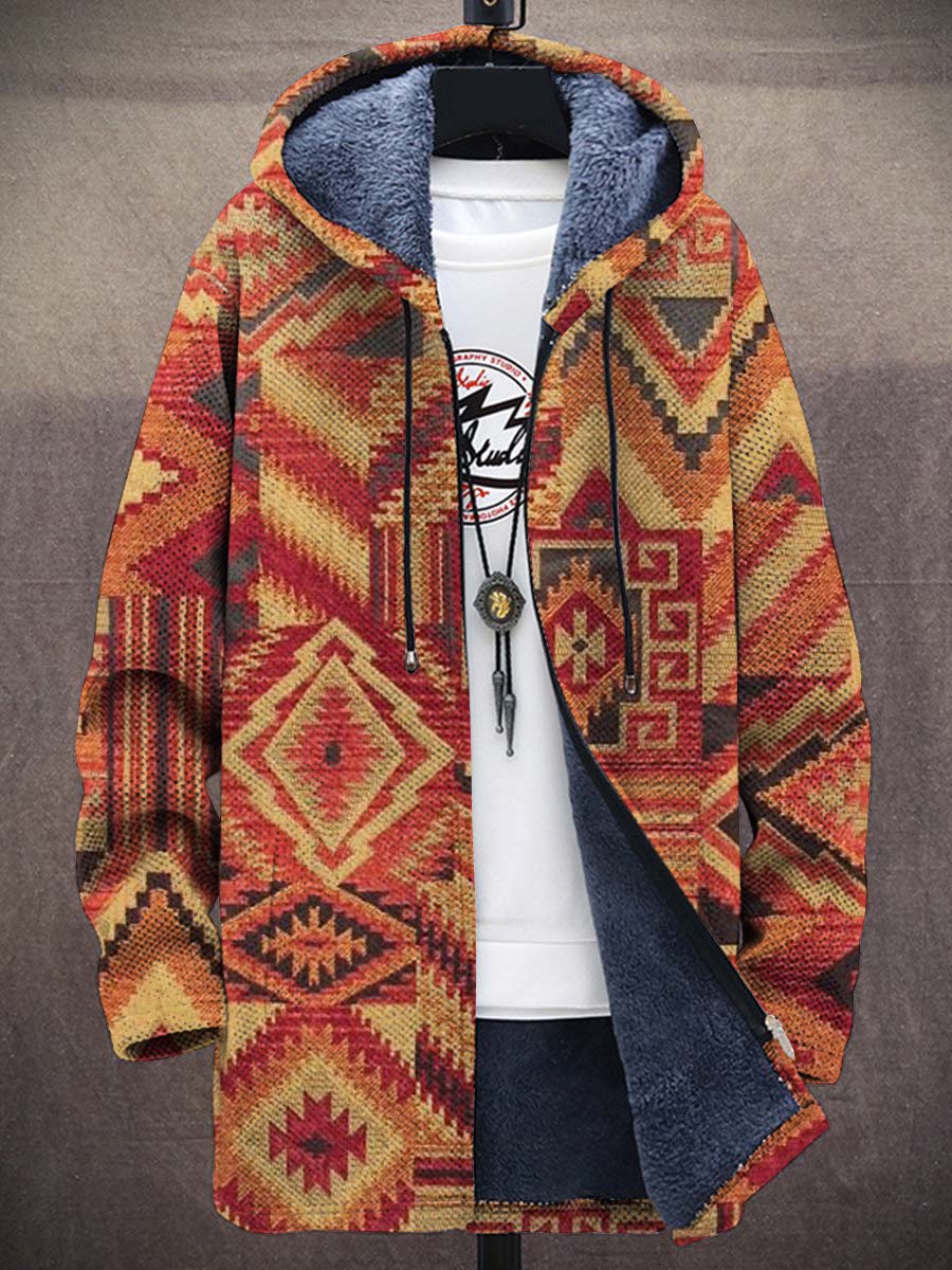 Leontine Aztec Art Coat – front
