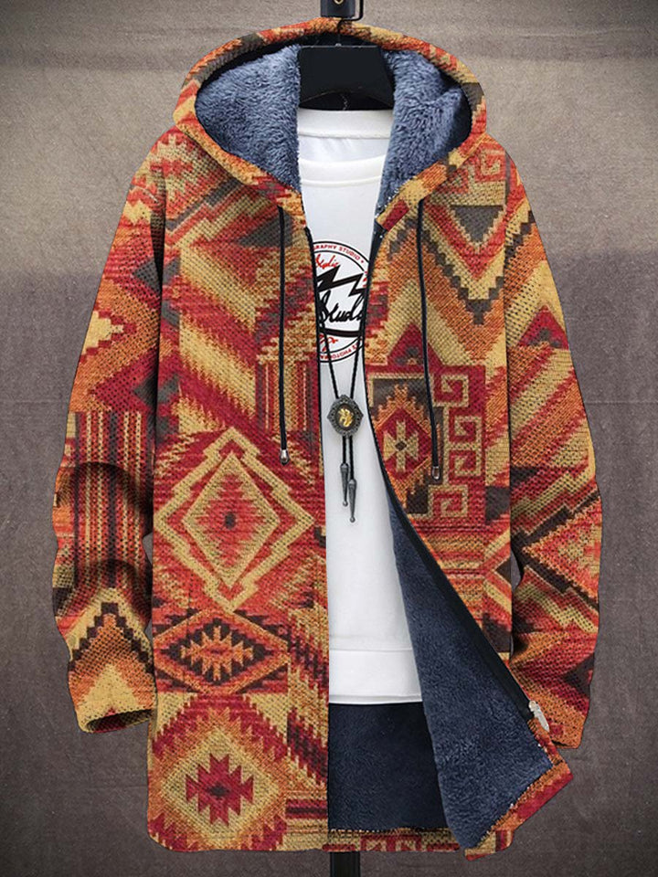 Leontine Aztec Art Coat – front