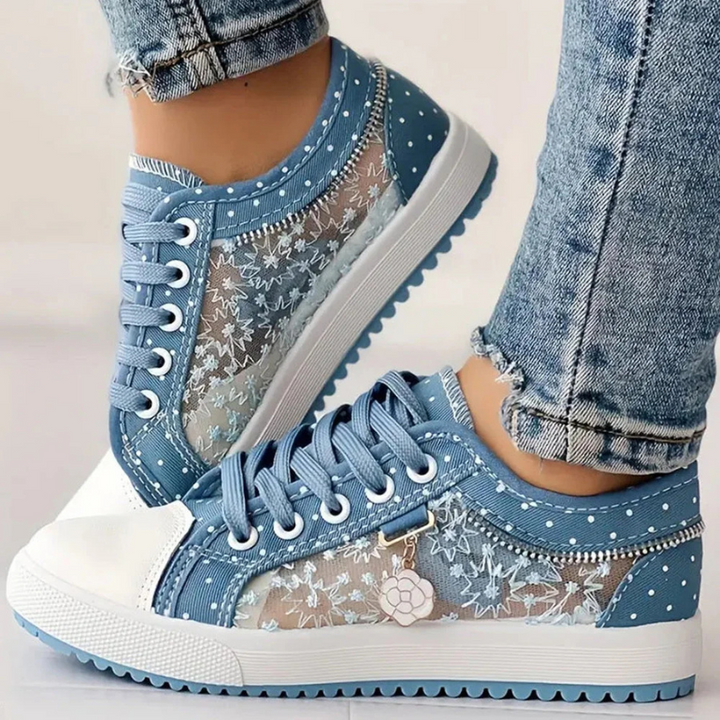 Caro Elegant Floral Sneakers
