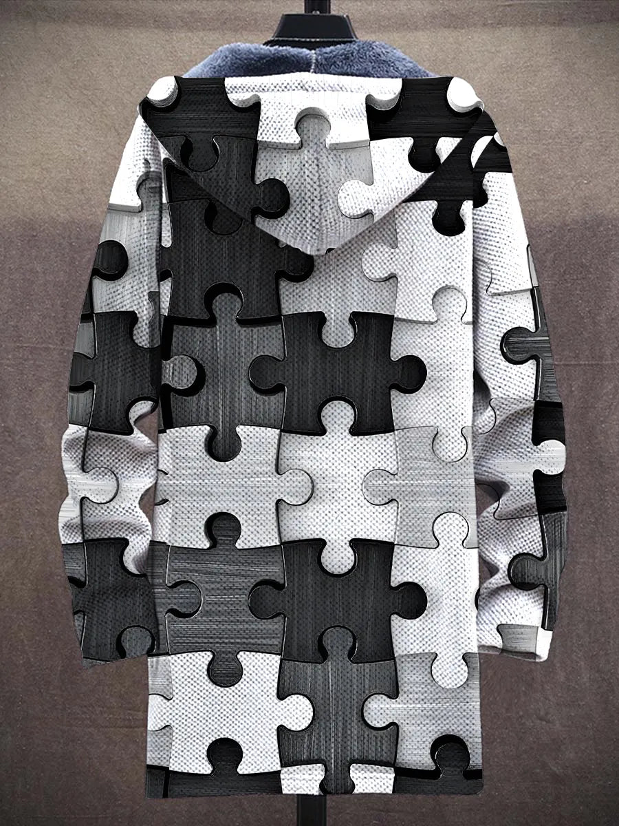 Lilian Puzzle Art Coat – back