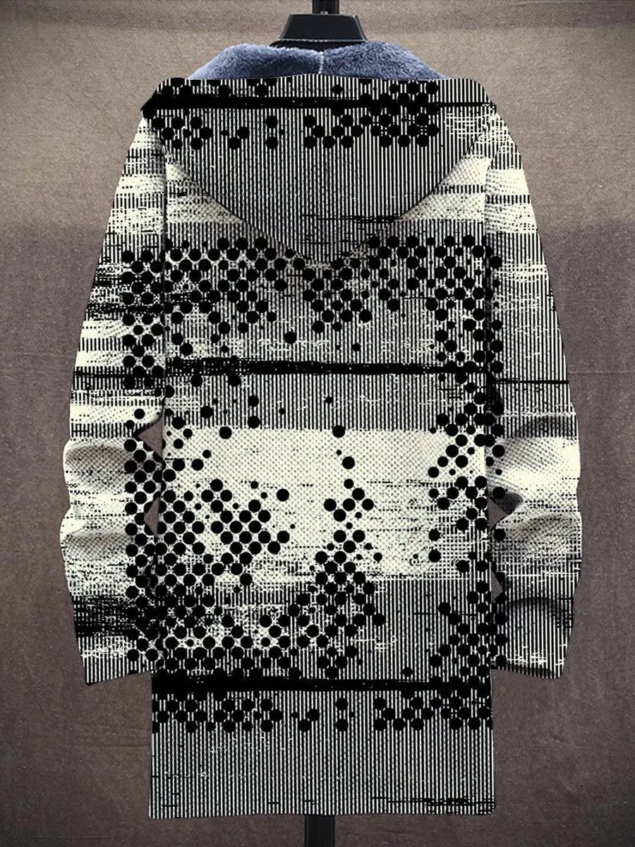 Delores Abstract Art Coat – back