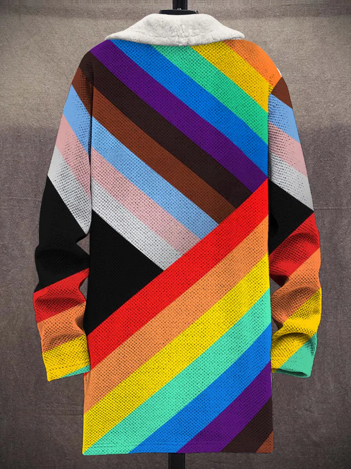 Nell Rainbow Art Coat – back