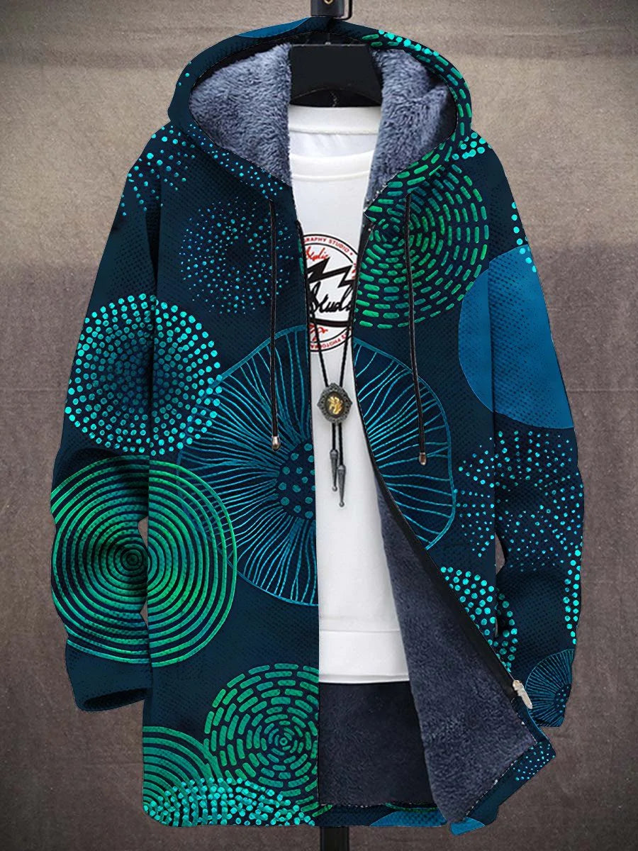 Davina Abstract Art Coat – front