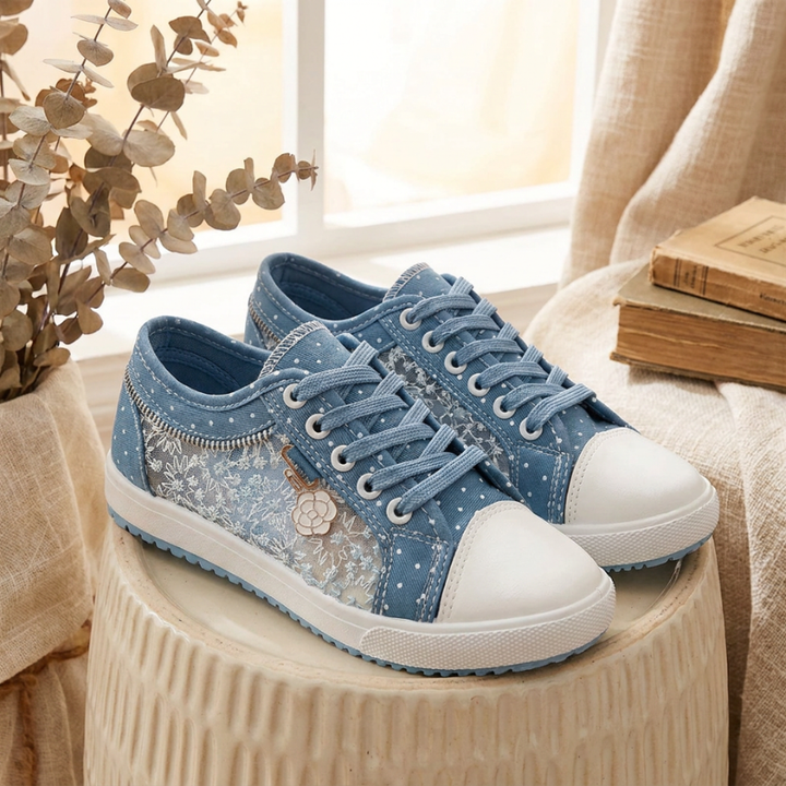 Caro Elegant Floral Sneakers