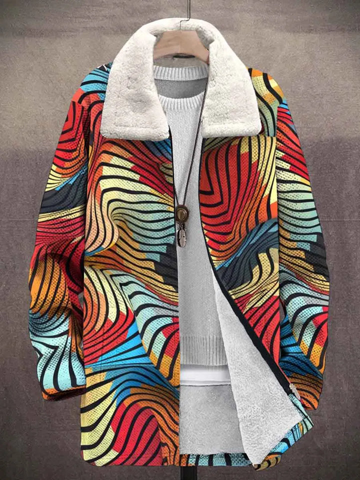 Hortense Psychedelic Art Coat – front