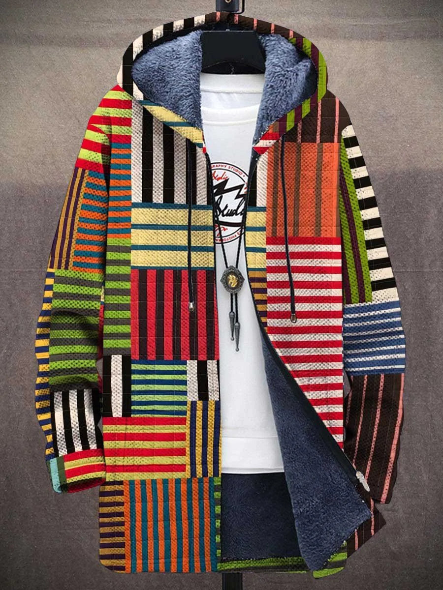 Cecilia Patchwork Art Coat – front