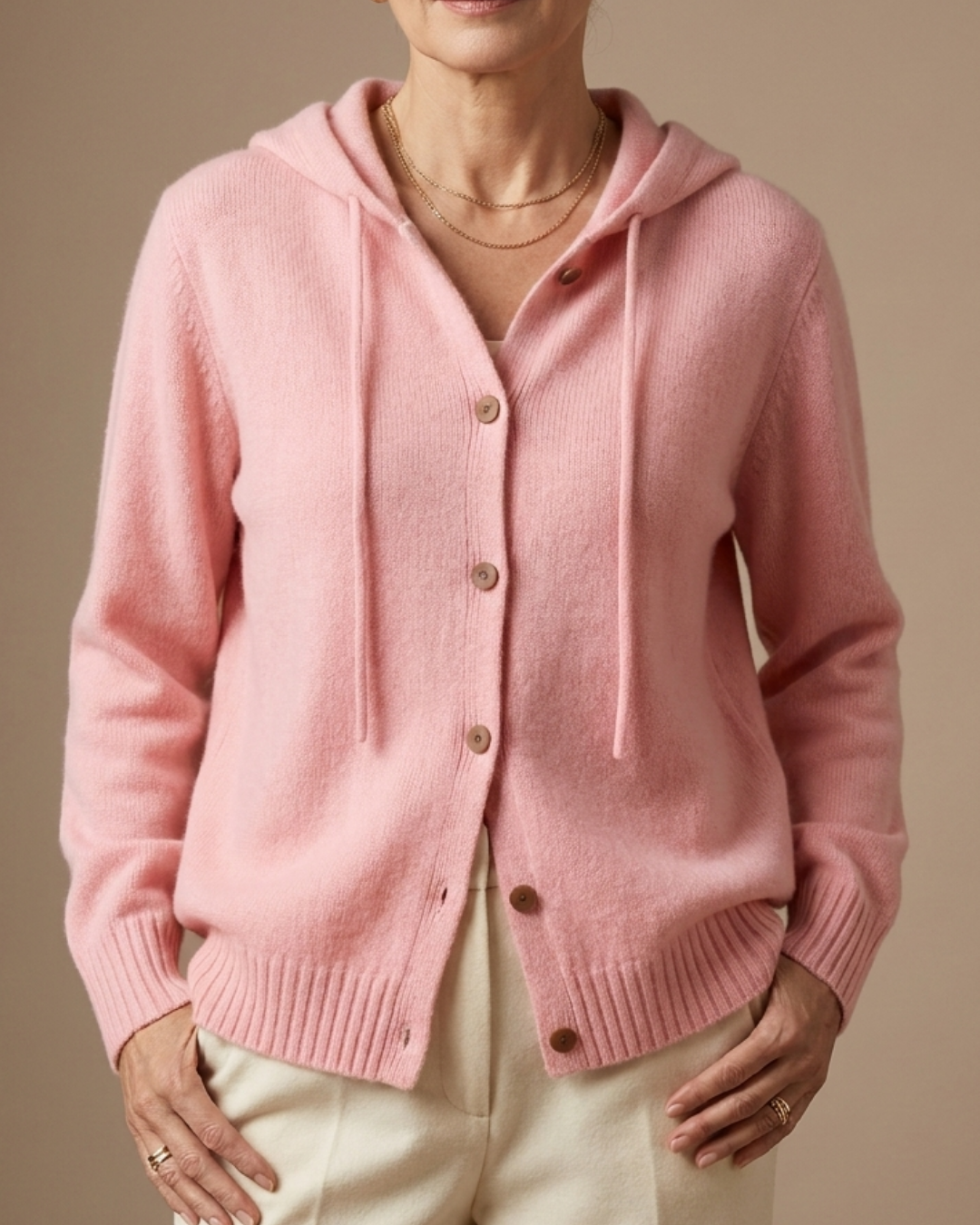 Brenda Cozy Button Cardigan Hoodie