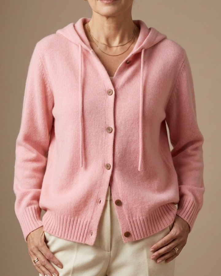 Brenda Cozy Button Cardigan Hoodie