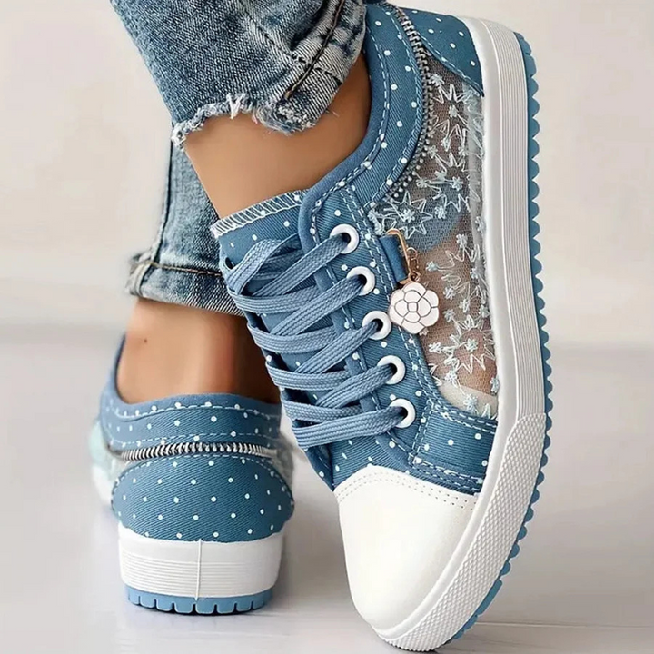 Caro Elegant Floral Sneakers