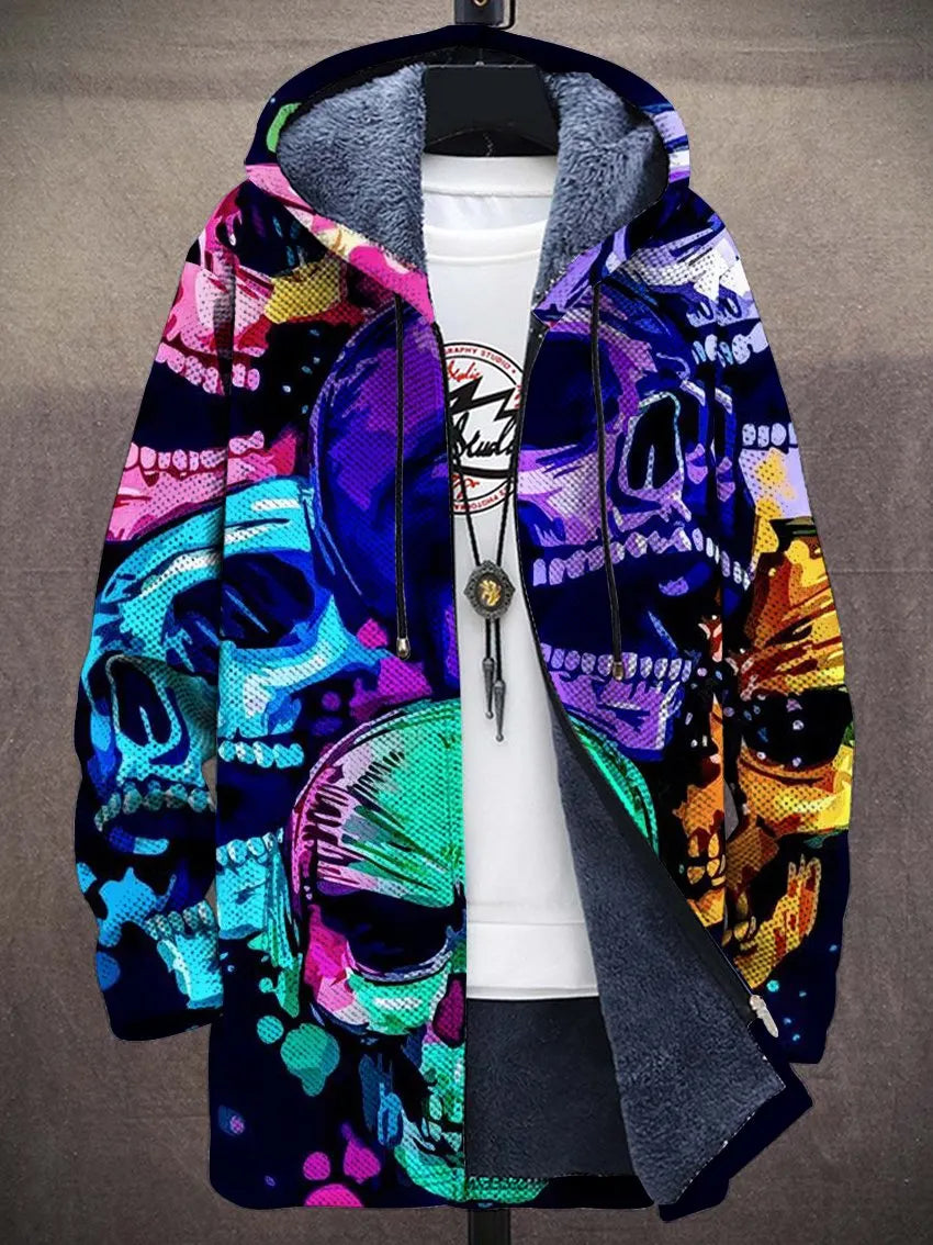 Delia Neon Art Coat – front