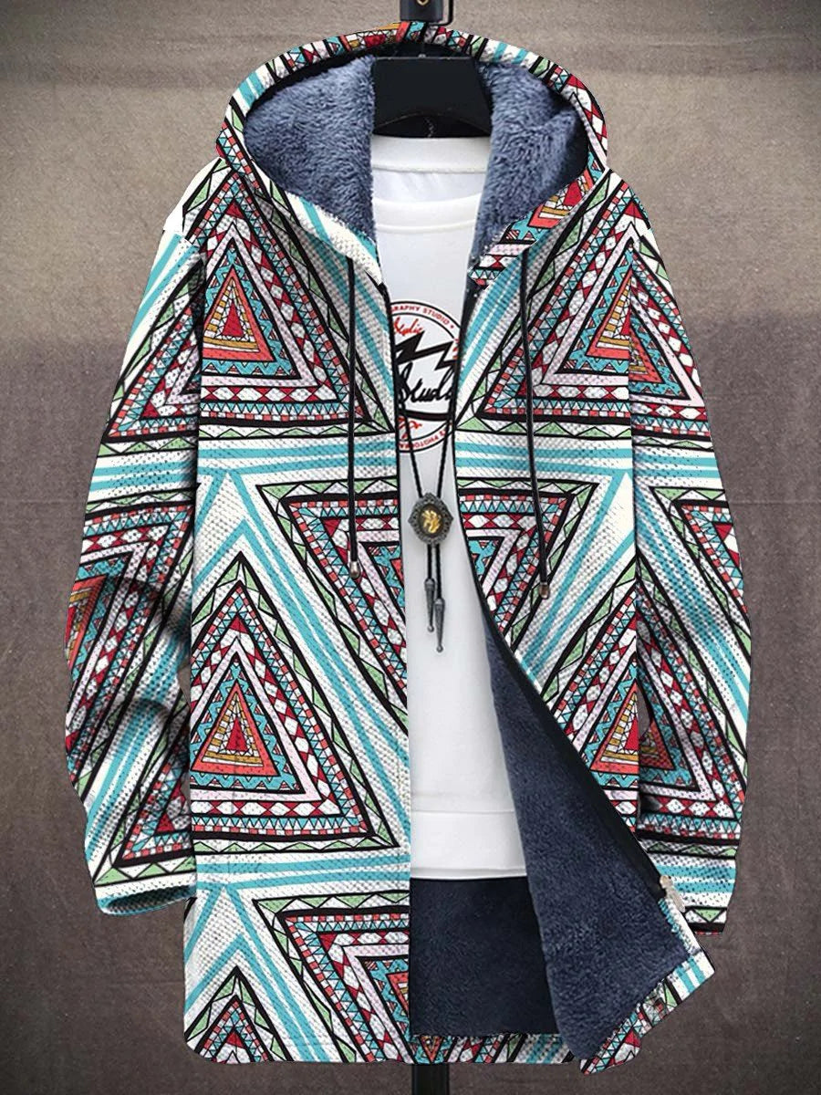 Oriana Tribal Art Coat – front