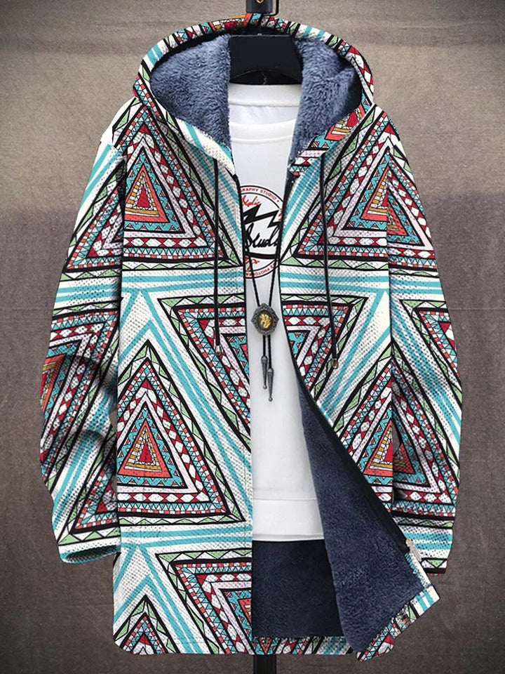 Oriana Tribal Art Coat – front