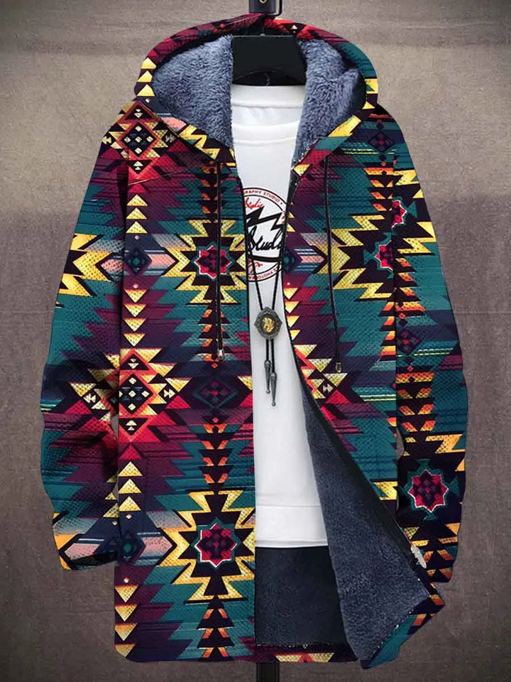 Dalia Aztec Art Coat – front