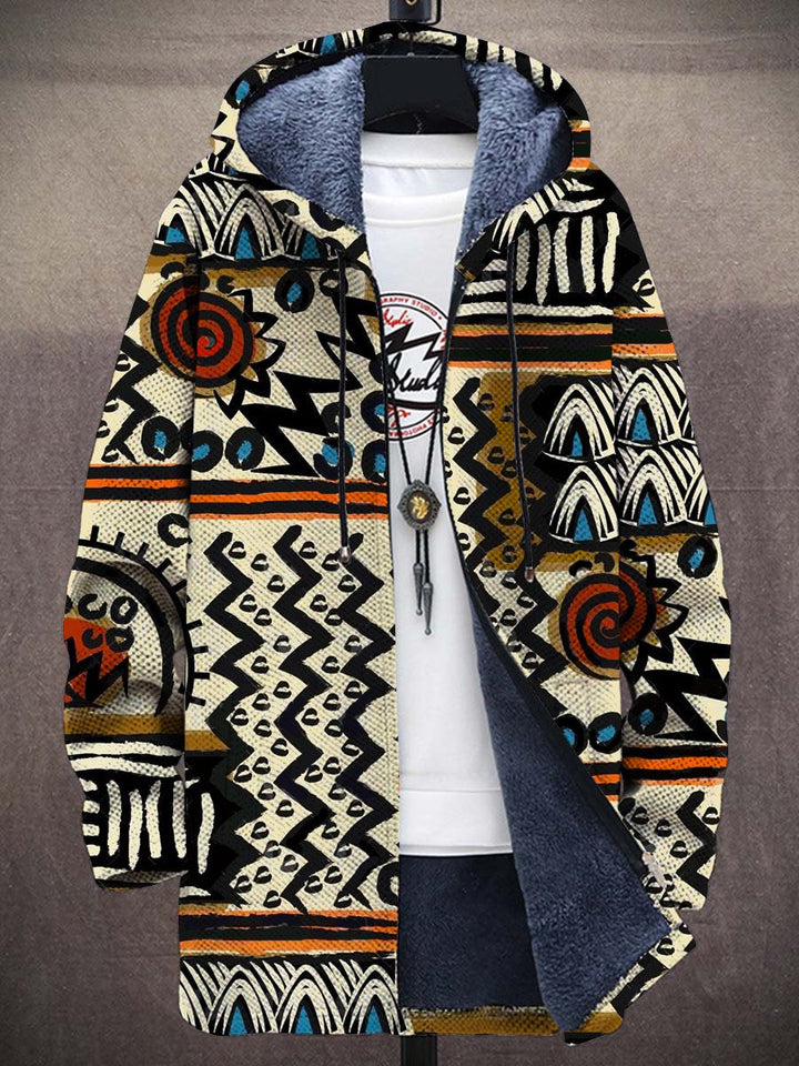 Oriel Tribal Art Coat – front