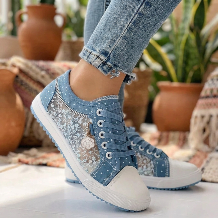 Caro Elegant Floral Sneakers