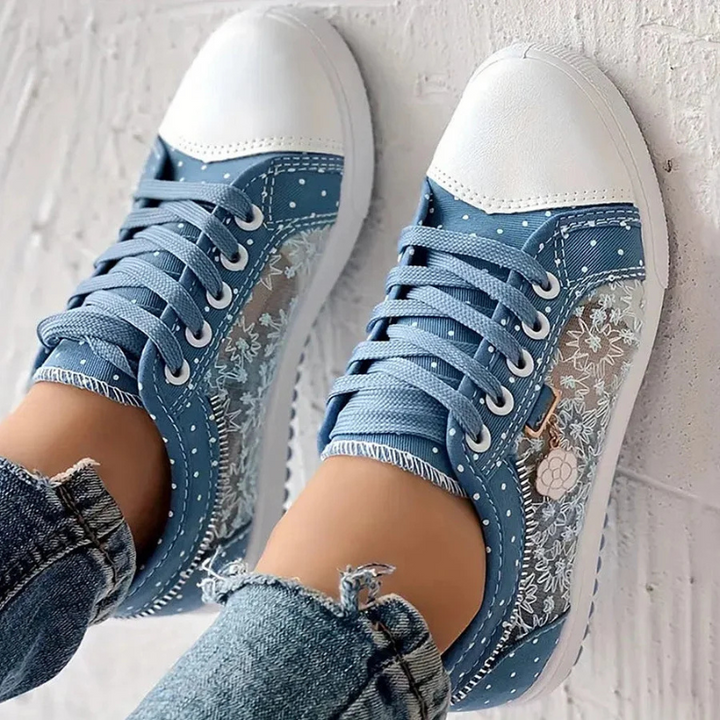 Caro Elegant Floral Sneakers