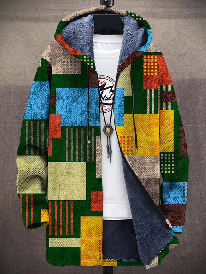 Brigitte Patchwork Art Coat – front