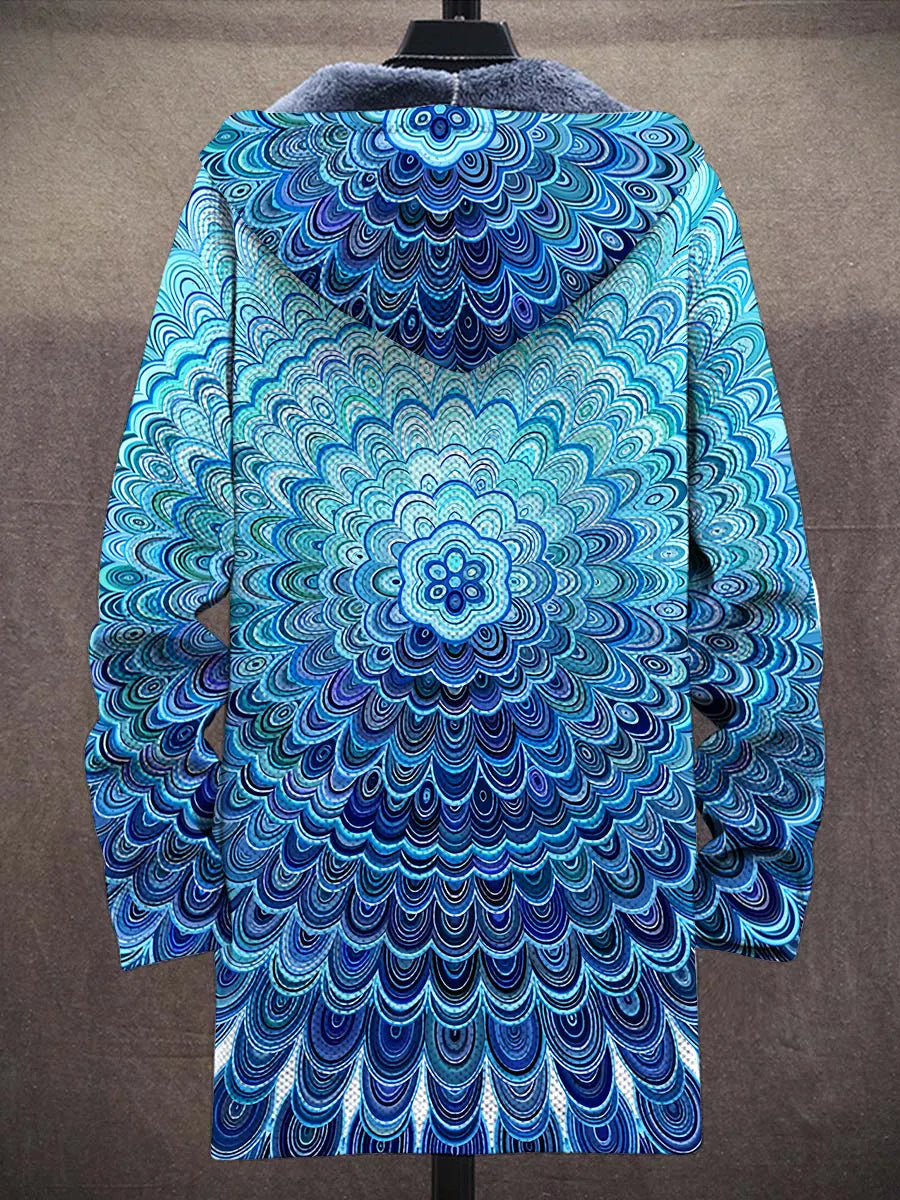 Lucasta Mandala Art Coat – back