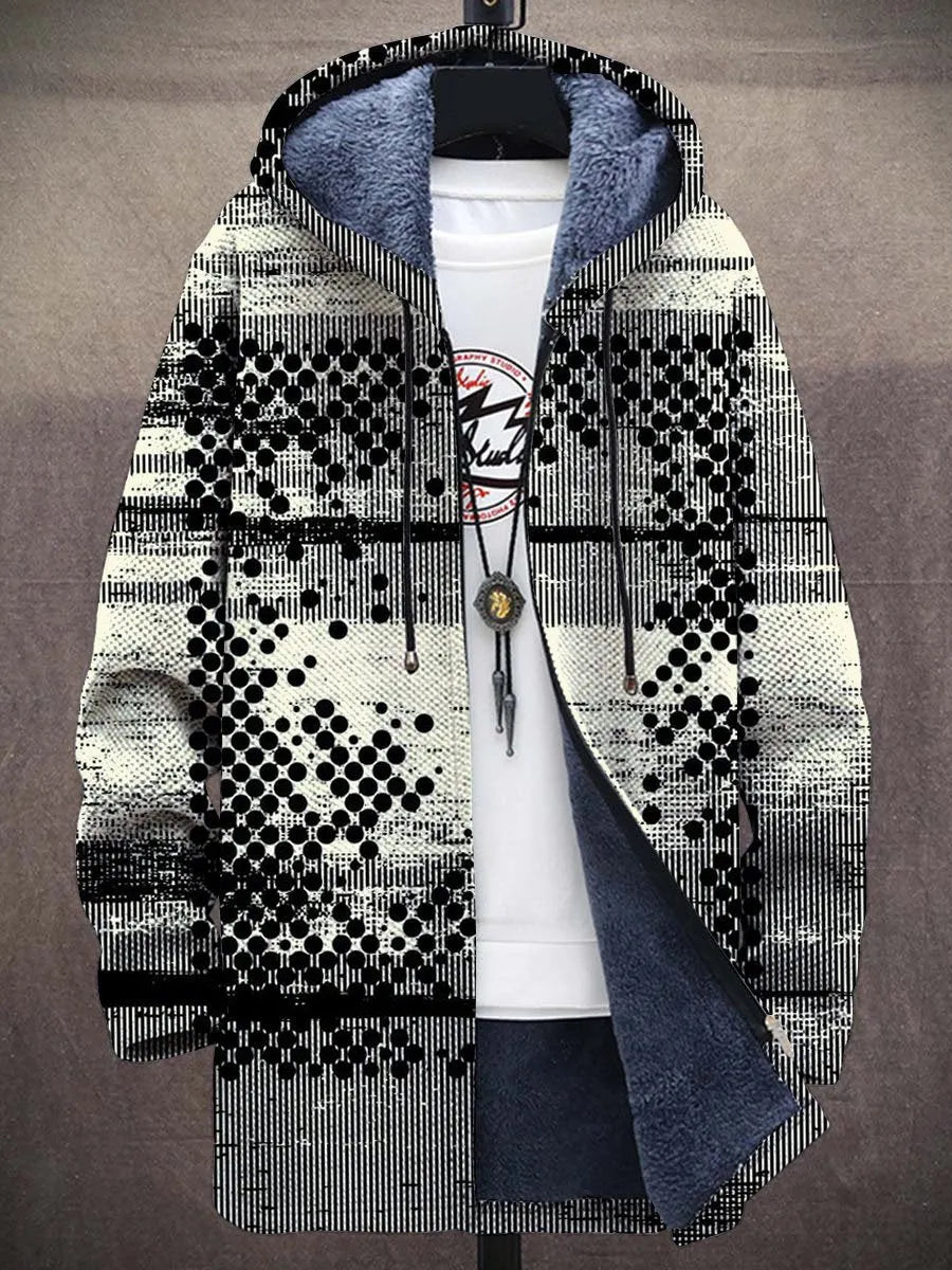 Delores Abstract Art Coat – front