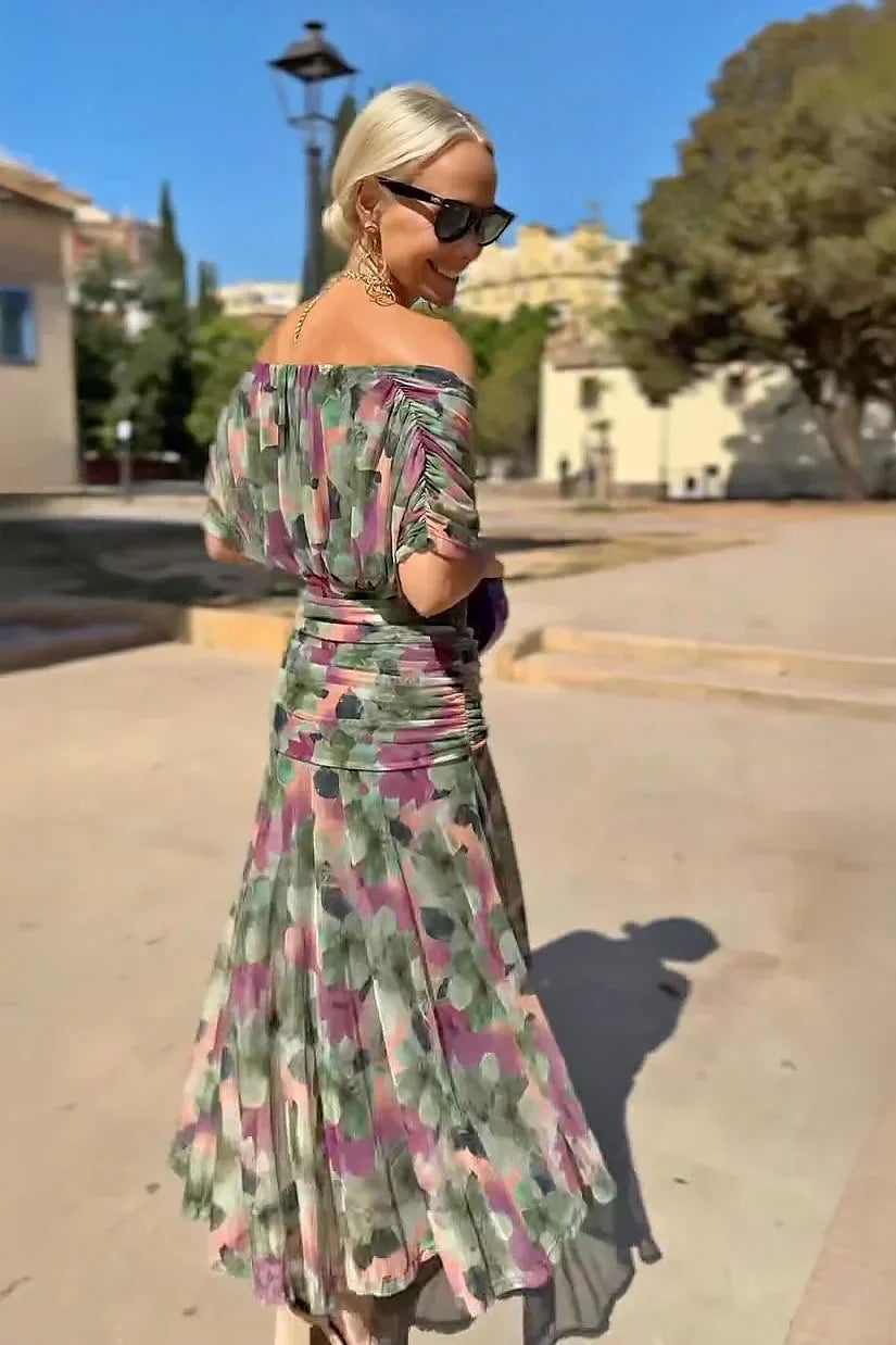 Mela | Elegant V-Neck Maxi
