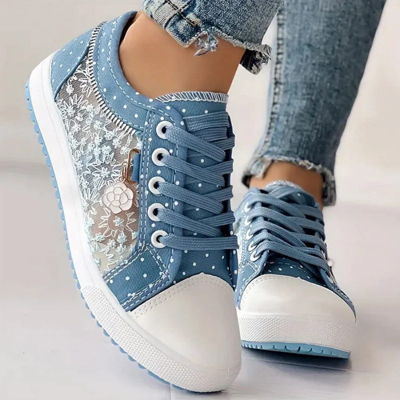 Caro Elegant Floral Sneakers