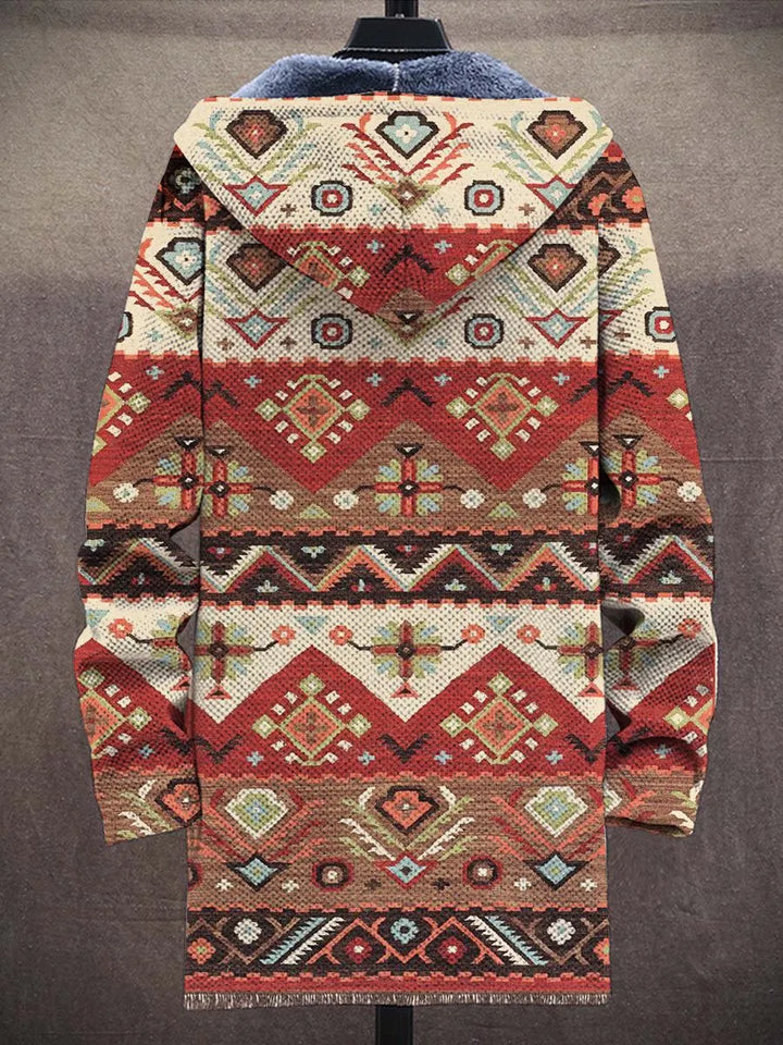 Apolline Aztec Art Coat – back