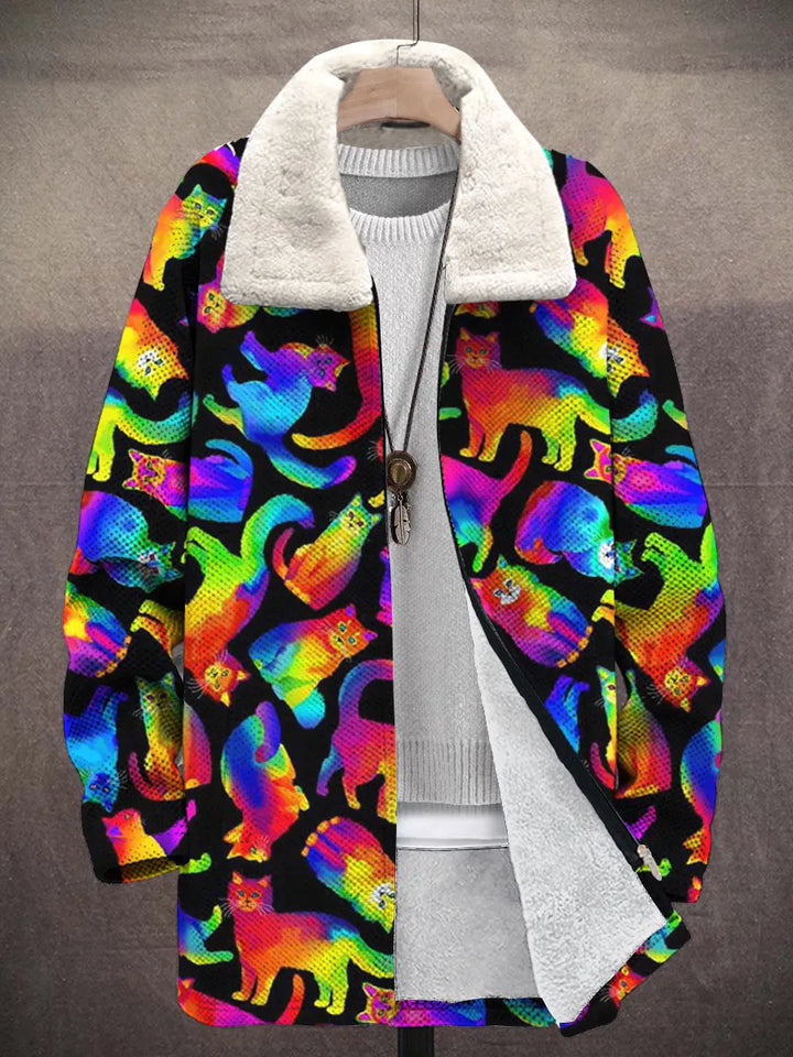 Sofia Rainbow Art Coat – front