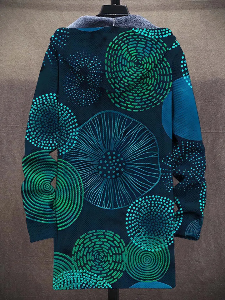 Davina Abstract Art Coat – back
