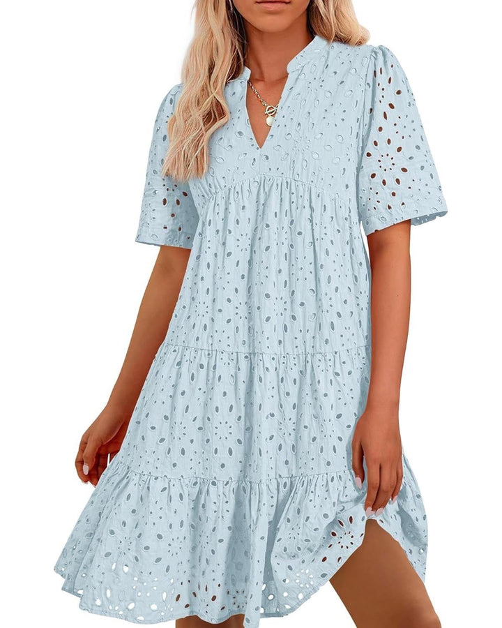 Ella | Lace Ruffle Dress