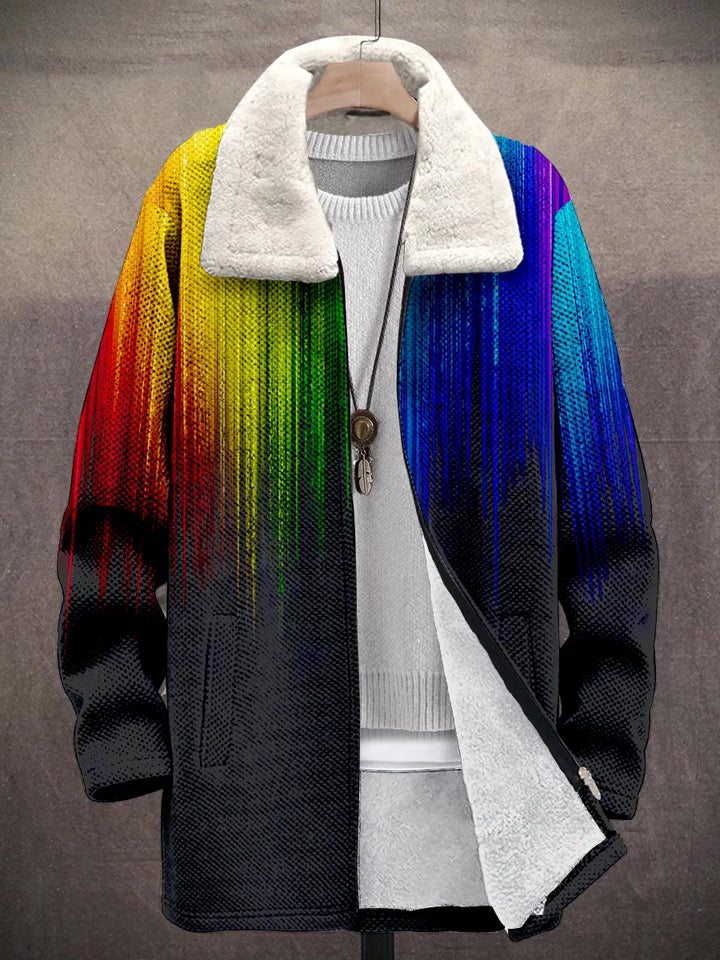 Annette Rainbow Art Coat – front