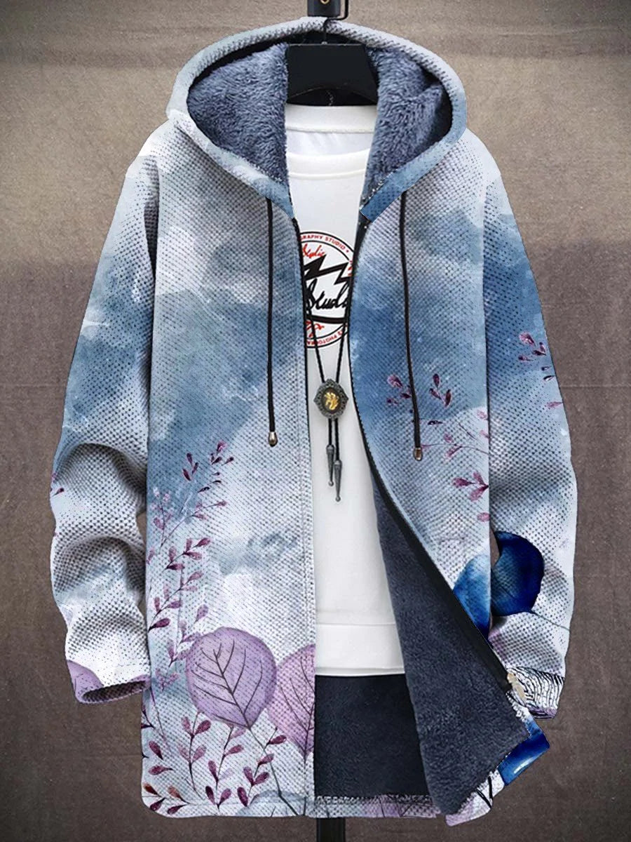 Candace Watercolor Art Coat – front