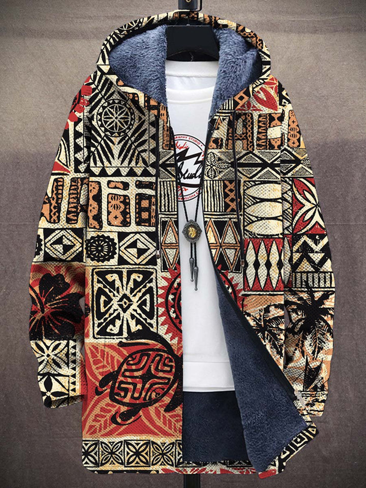 Caroline Tribal Art Coat – front