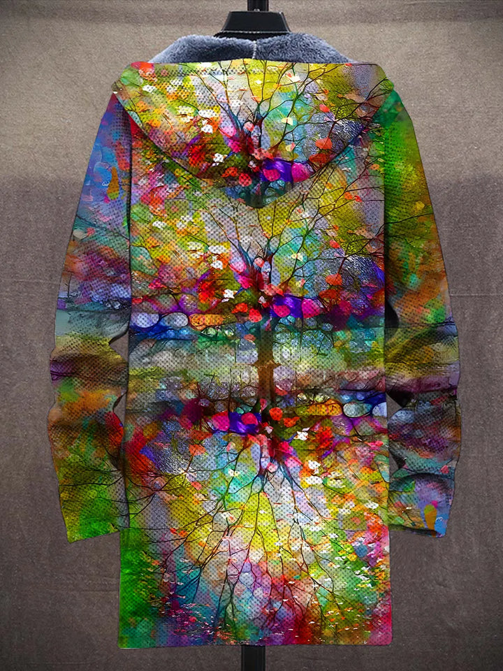 Coralie Impressionist Art Coat – back