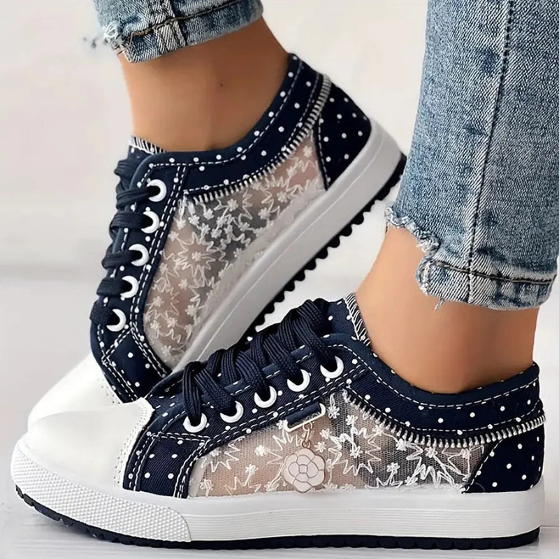 Caro Elegant Floral Sneakers