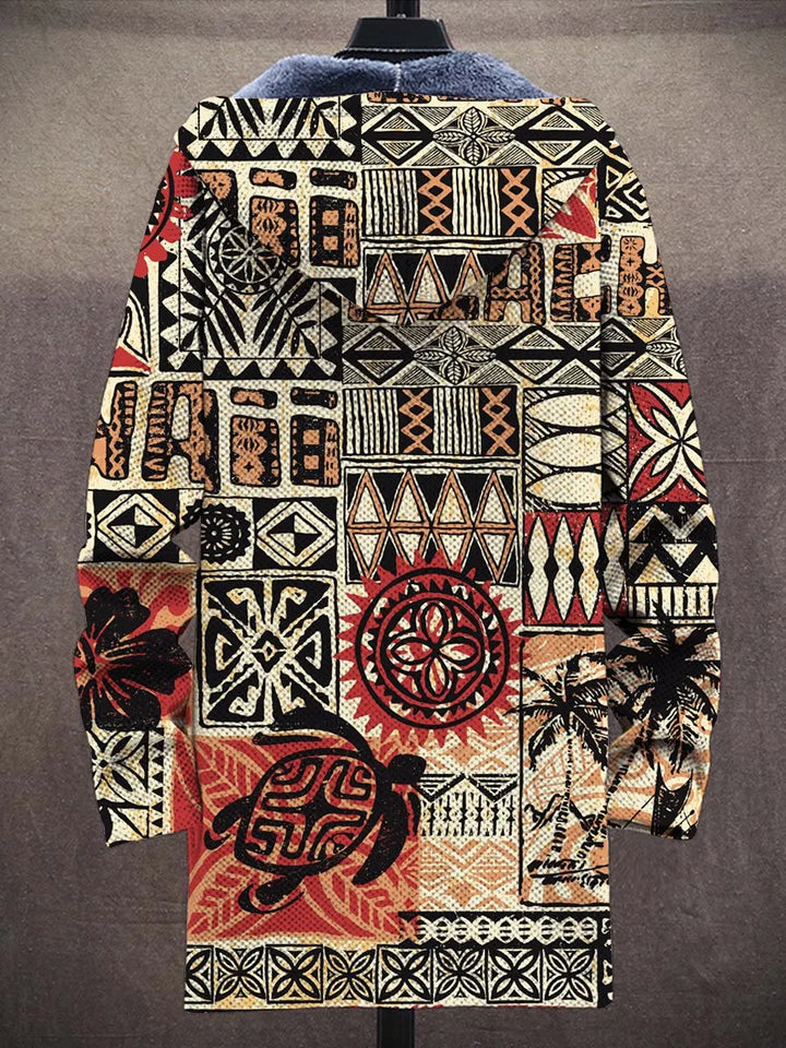 Caroline Tribal Art Coat – back