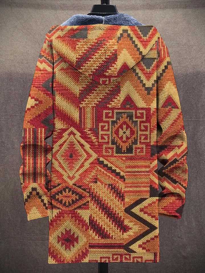 Leontine Aztec Art Coat – back