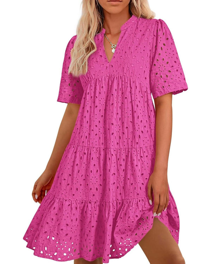 Ella | Lace Ruffle Dress