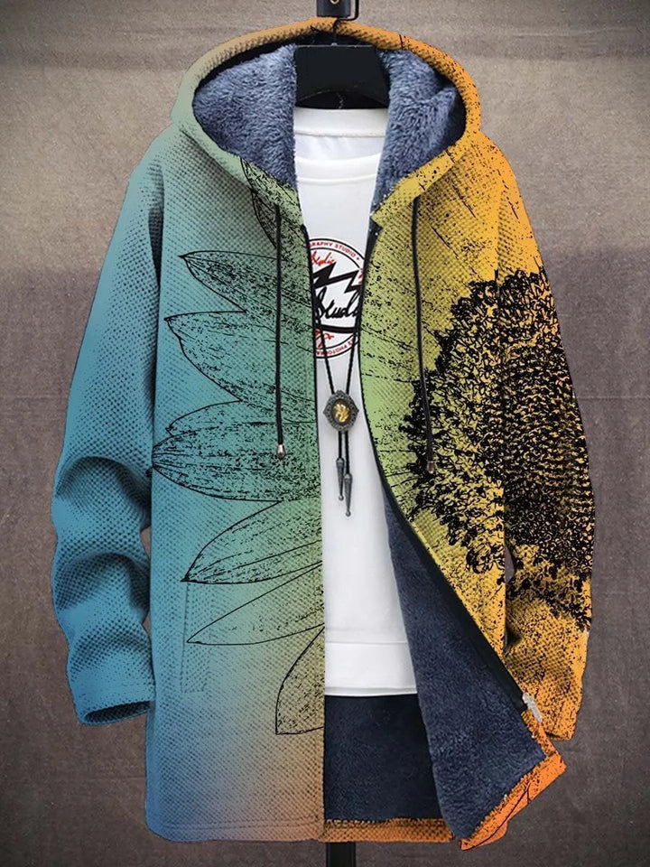 Anneliese Sunflower Art Coat – front