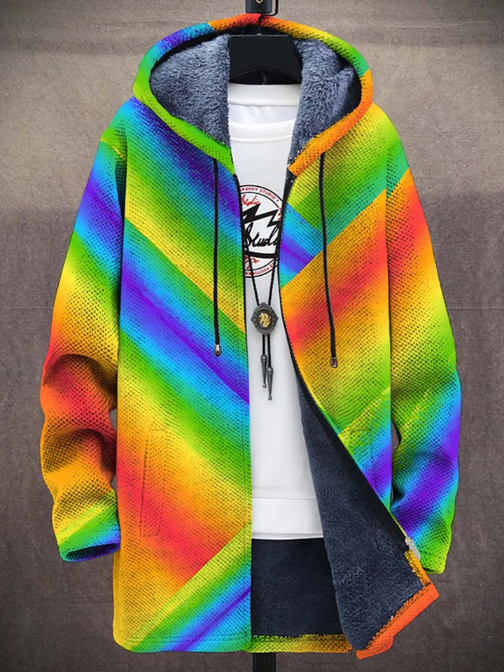 Clotilde Rainbow Art Coat – front